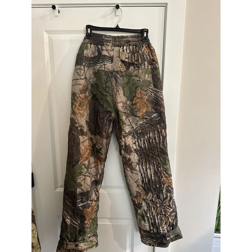 Vintage Cabelas Gore Tex Thinsulate Realtree Camo Hunting Pants Mens L USA